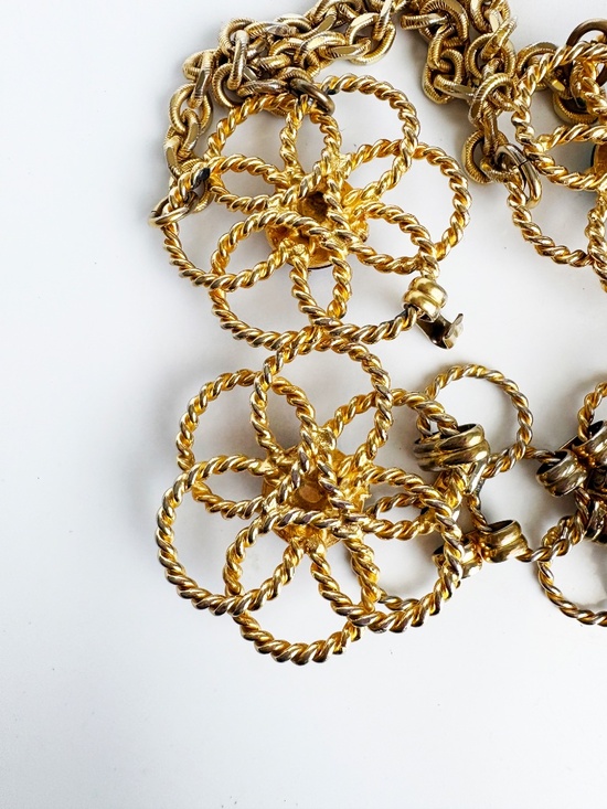 Vintage Yves Saint Laurent Chain Belt Necklace 1960s Roger Scemama for YSL